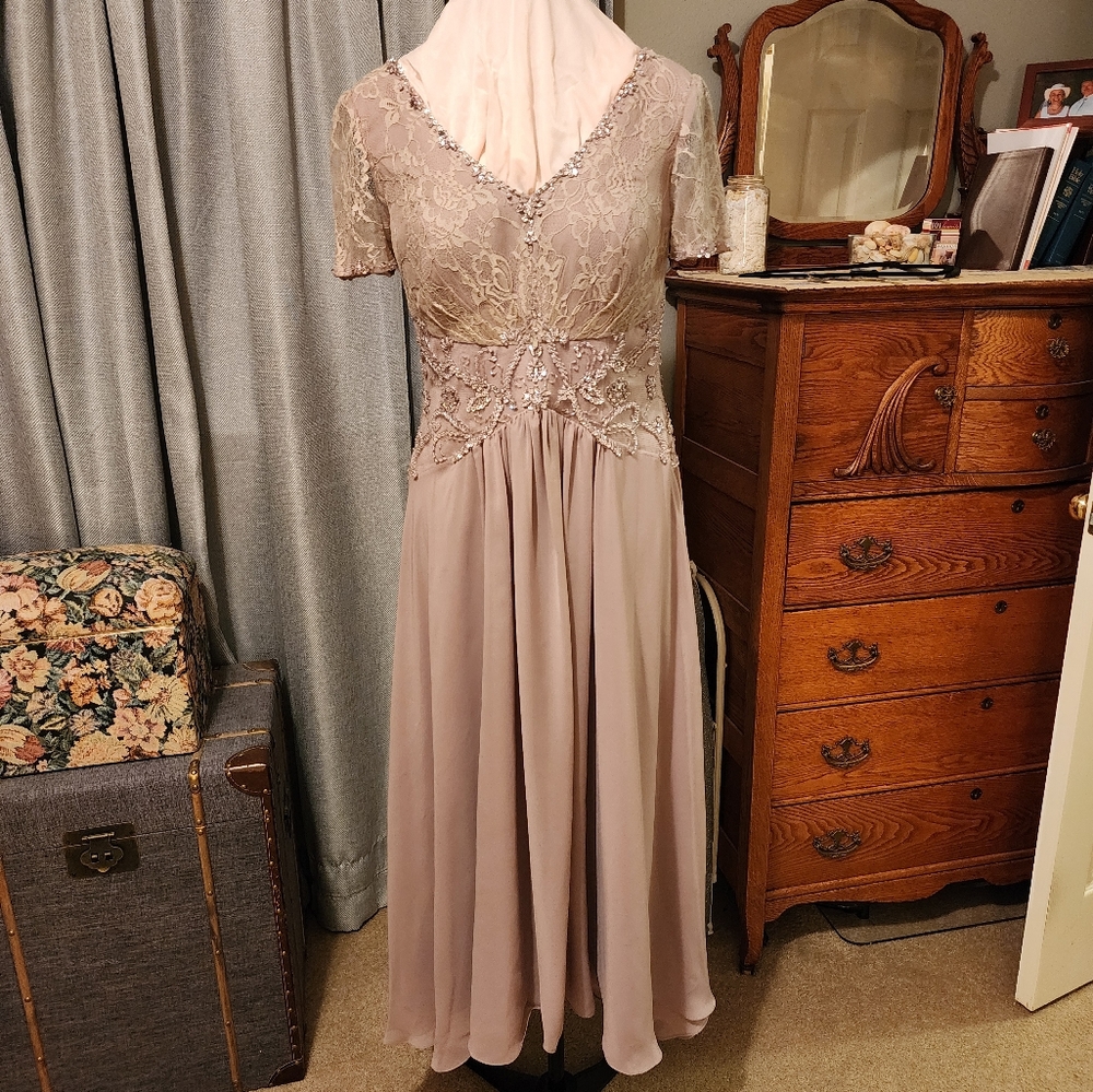 JJ's House Beaded Elegant high low dress